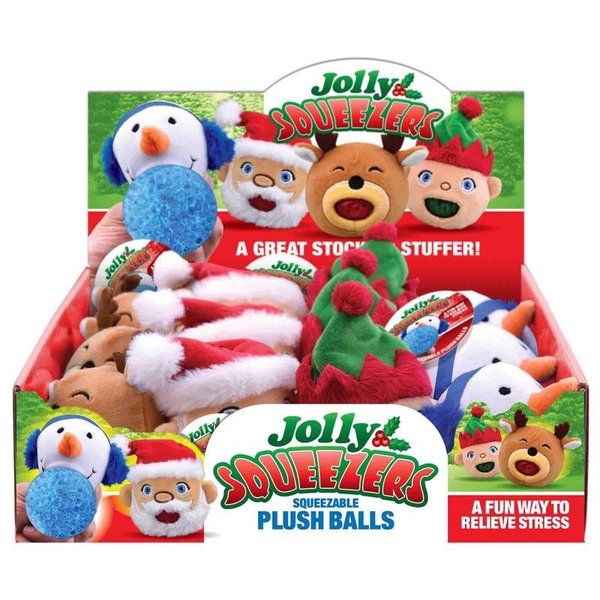 Magic Seasons Shawshank LEDz Magic Seaons Jolly Squeezable Ball Toys Plush Assorted 12 pc 702060